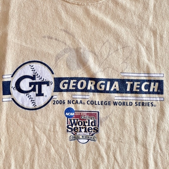 Jansport‎ Vintage Adult 2XL Georgia Tech Yellow Jackets T-Shirt 2006 NCAA World - Picture 2 of 8